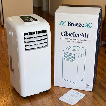 GlacierAir - 8000 BTU Portable Air Conditioner and Dehumidifier