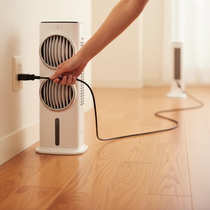 Plug-in simplicity - single cord into outlet