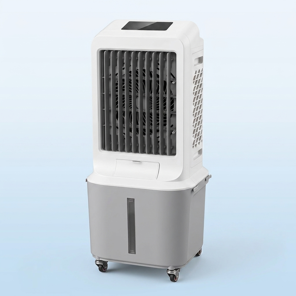 TidalFlow Tower portable evaporative cooler studio hero shot