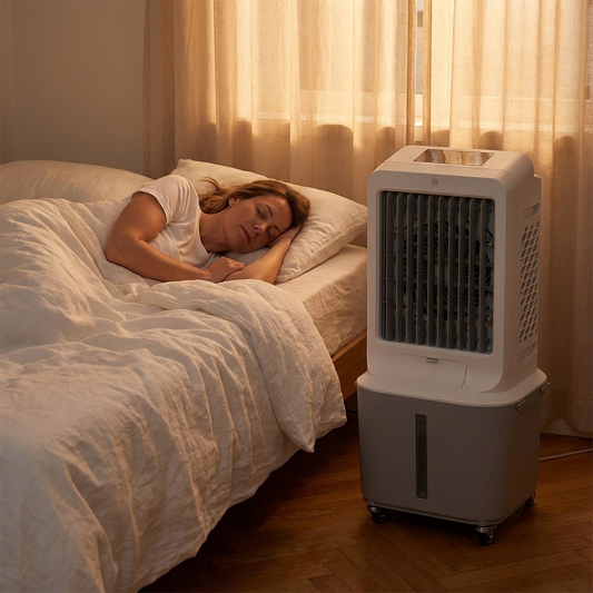 TidalFlow Tower bedside apartment scene