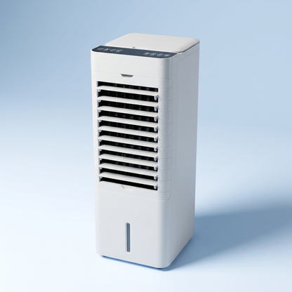 EverClime Tower on soft blue studio background