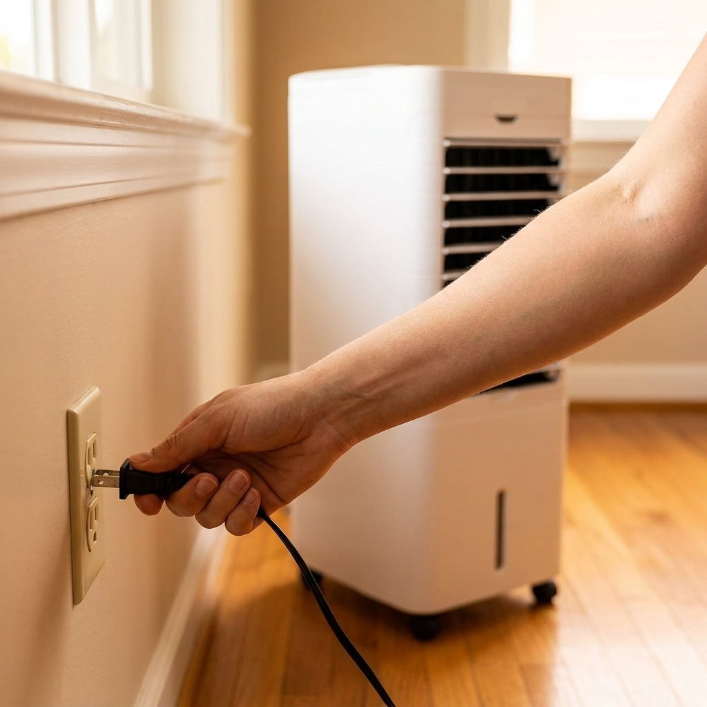 Plug into wall outlet